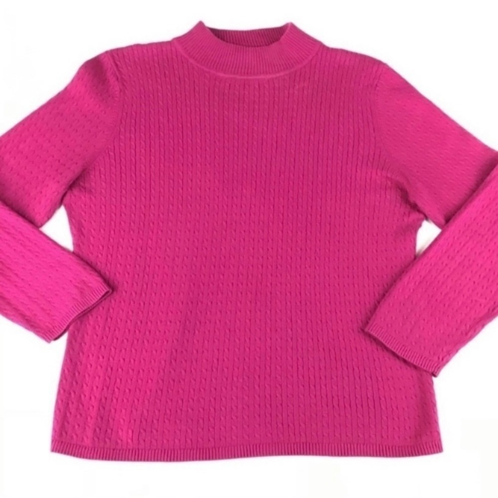 Karen Scott Crew Neck Fucsia Size XL - Picture 6 of 6